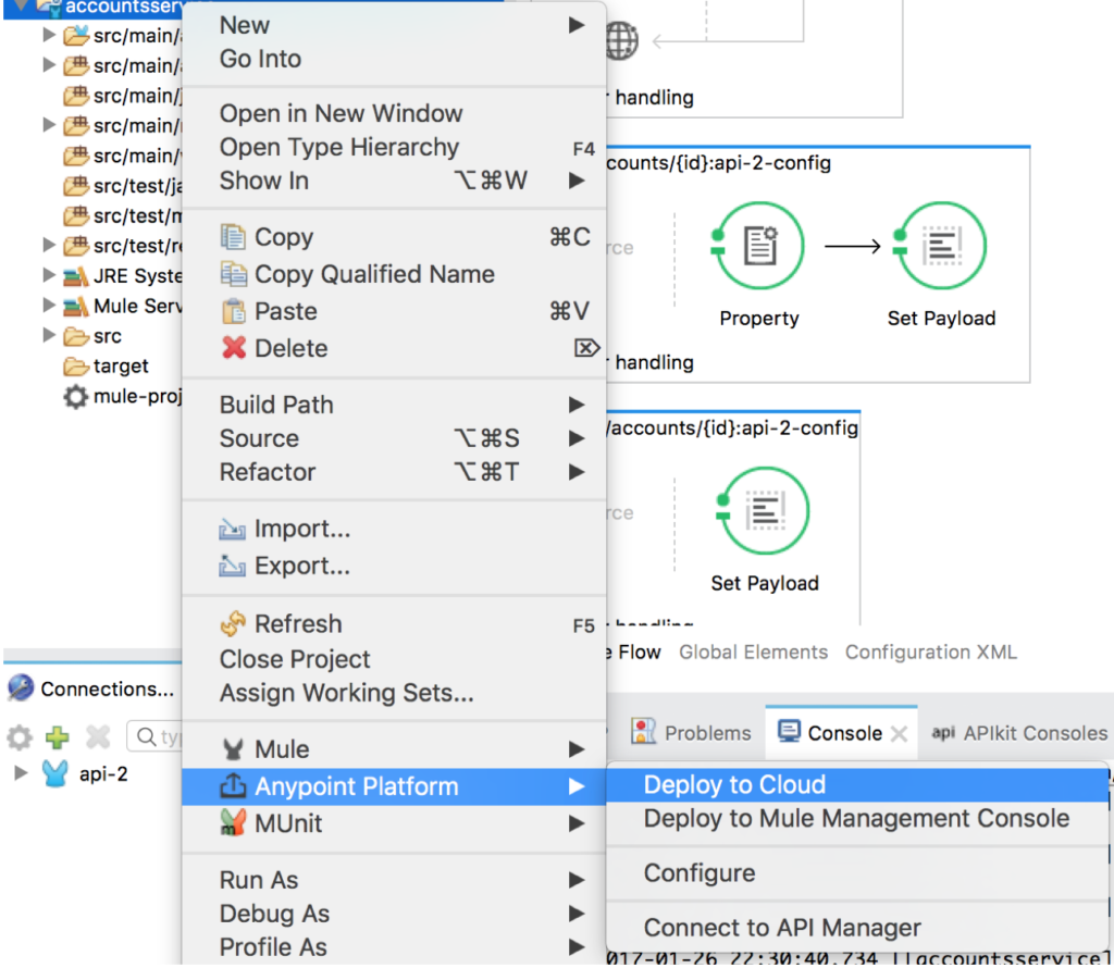 Deploy the application in CloudHub - Technical